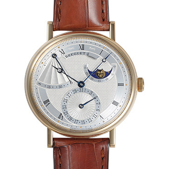 BREGUET ブレゲ スーパーコピー クラシック 7137BA/11/9V6 パワーリザーブ ムーンフェイズ シルバー